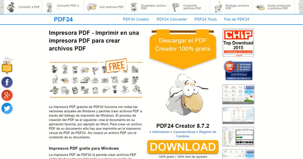 Programas gratuitos para crear PDF para tu libro impreso - PDF24